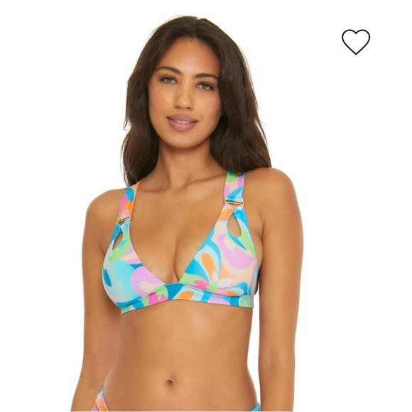 NWT‎ BECCA Miranda Over The Shoulder Bikini Top NWT - Picture 2 of 6